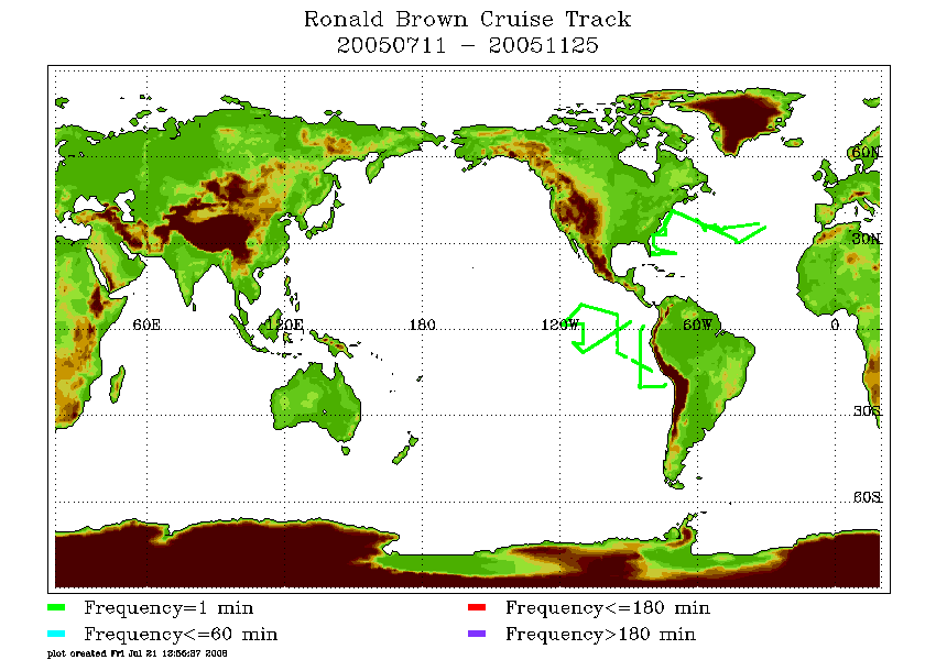 Data quality visualization for year 2005b